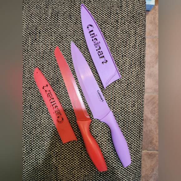 Cuisinart Red and Purple Knife Set - Picture 2 of 4